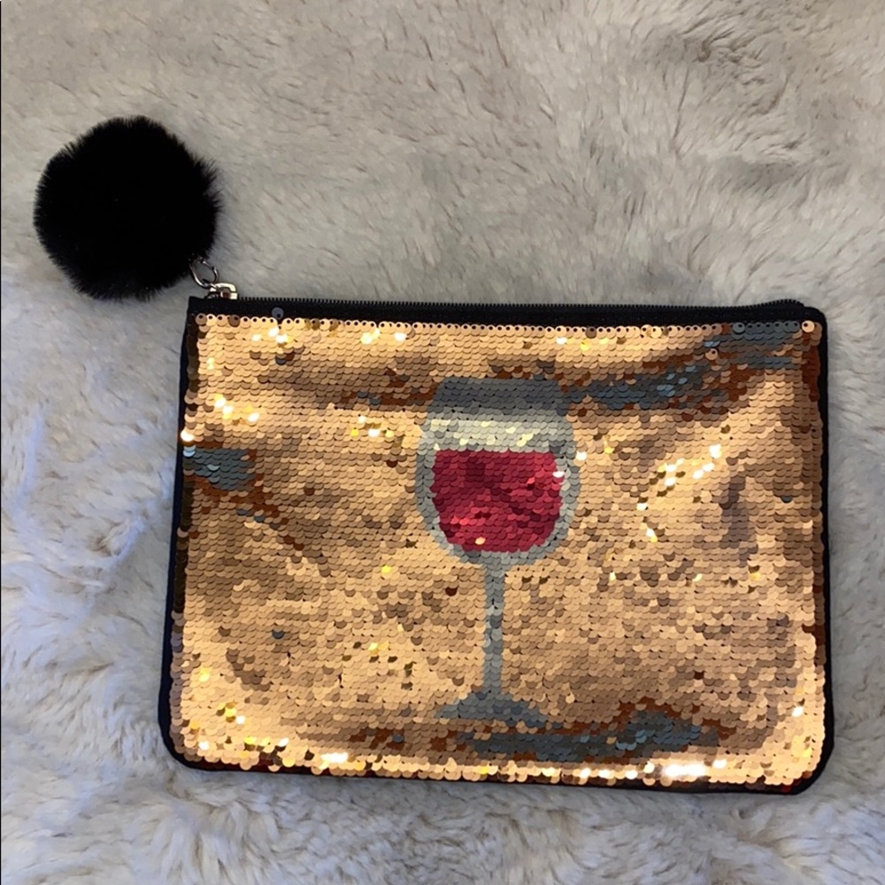 NWOT Stella & Dot sequins 🍷 pouch